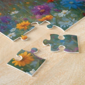 Horse on Farm Wildflower Meadow Legpuzzel (Zijkant)