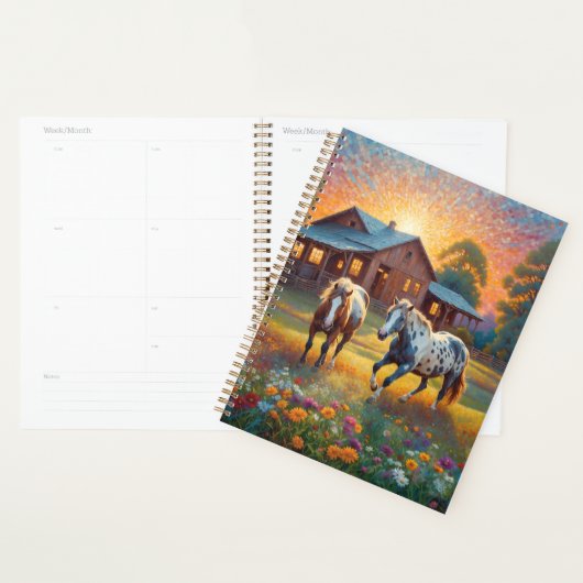 Horse on Farm Wildflower Meadow Planner (Display)