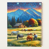 Horse on Farm Wildflower Meadow Planner (Achterkant)