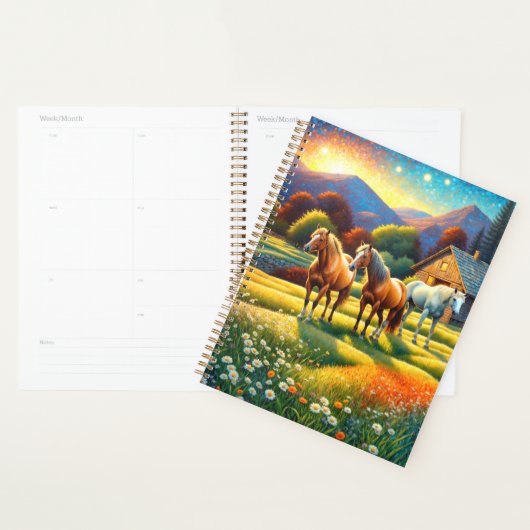 Horse on Farm Wildflower Meadow Planner (Display)