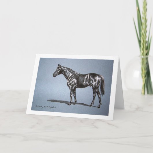 Horse Original Art Blank Greeting Card Kaart (Voorkant)