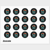 Horse pa ronde sticker (Vel)