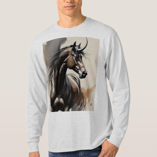 Horse Painting Long Sleeves Top (Voorkant)