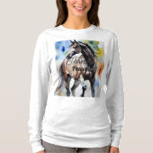 Horse Painting Long Sleeves Top (Voorkant)