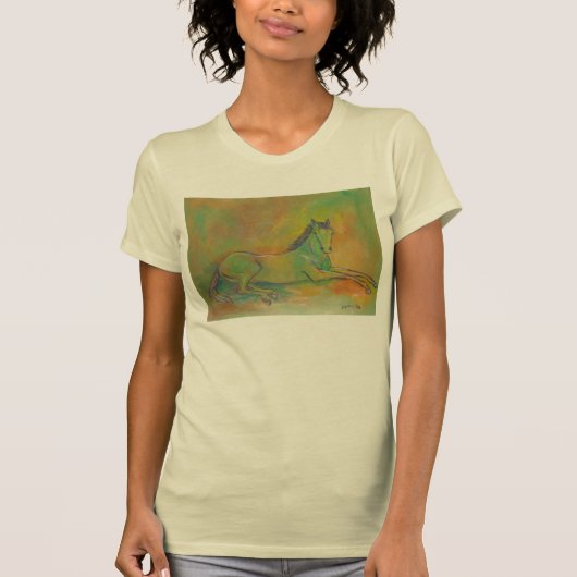 Horse Pastel Portrait T-shirt (Voorkant)