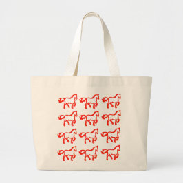 Horse Pattern Personality Bag Grote Tote Bag