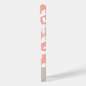 Horse Peach Pattern Rider Aangepaste naam Case-Mate iPhone Case (Achterkant / Links)