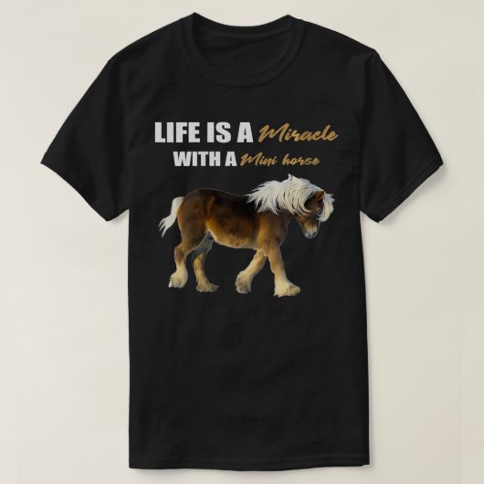 Horse pespaarse weekdieren t-shirt (Design voorkant)