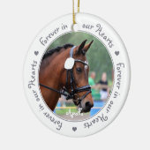 Horse Pet Memorial Keramisch Ornament (Links)