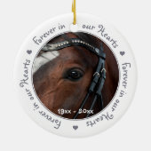 Horse Pet Memorial Keramisch Ornament (Achterkant)