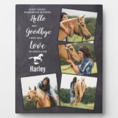 Horse Pet Memorial Sympathpathy Quote Keepomwille Fotoplaat (Voorkant)