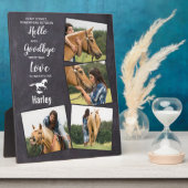 Horse Pet Memorial Sympathpathy Quote Keepomwille Fotoplaat (Zijkant)