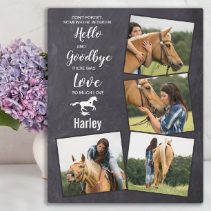 Horse Pet Memorial Sympathpathy Quote Keepomwille Fotoplaat
