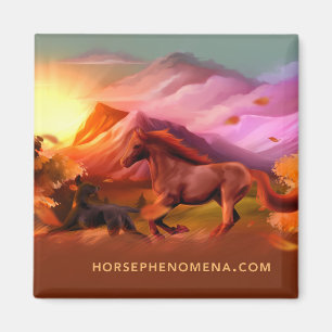Horse Phenomena Herfst Magnet