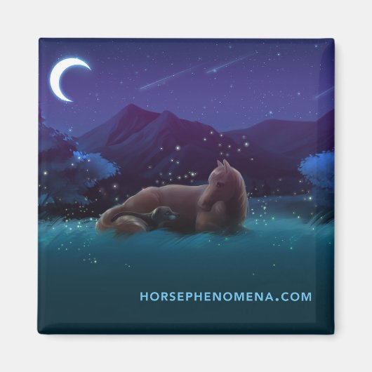Horse Phenomena Night Magnet (Voorkant)