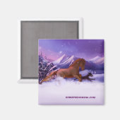 Horse Phenomena Winter Magnet (Voorkant / Achterkant)