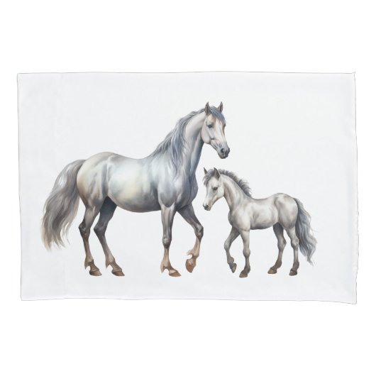 Horse Pillow Hoesje Kussensloop (Voorkant-Links)