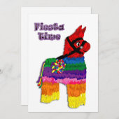 Horse Pinata Fiesta Time Kaart (Voorkant / Achterkant)