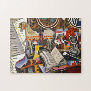 Horse Pipe Red Flower door Joan Miro schilderkunst Legpuzzel