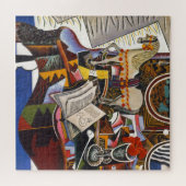 Horse Pipe Red Flower door Joan Miro schilderkunst Legpuzzel (Horizontaal)