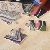 Horse Pipe Red Flower door Joan Miro schilderkunst Legpuzzel (Zijkant)