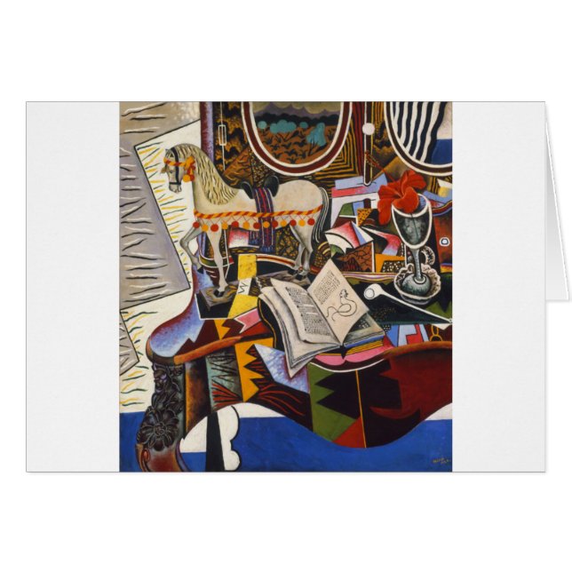 Horse Pipe Red Flower van Joan Miro (Voorkant Horizontaal)