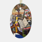 Horse Pipe Red Flower van Joan Miro Keramisch Ornament (Links)