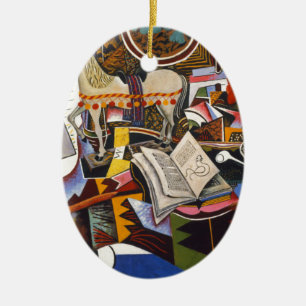 Horse Pipe Red Flower van Joan Miro Keramisch Ornament