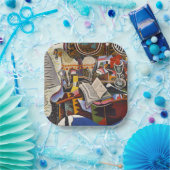 Horse Pipe Red Flower van Joan Miro Papieren Bordje (Feest)