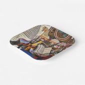 Horse Pipe Red Flower van Joan Miro Papieren Bordje (Gebogen)