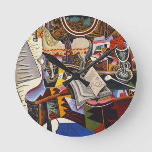 Horse Pipe Red Flower van Joan Miro Ronde Klok