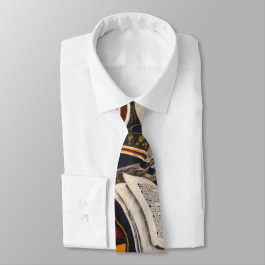 Horse Pipe Red Flower van Joan Miro Stropdas (Gebonden)