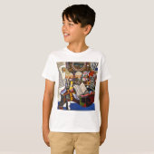 Horse Pipe Red Flower van Joan Miro T-shirt (Voorkant volledig)