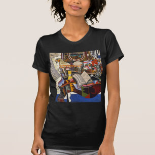 Horse Pipe Red Flower van Joan Miro T-shirt