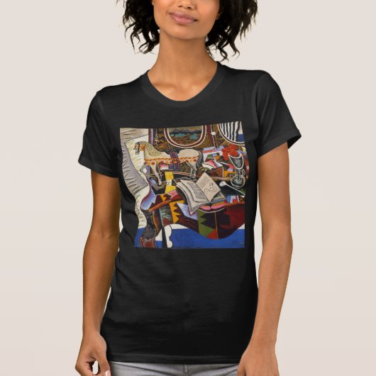 Horse Pipe Red Flower van Joan Miro T-shirt (Voorkant)