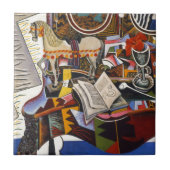 Horse Pipe Red Flower van Joan Miro Tegeltje (Voorkant)