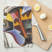 Horse Pipe Red Flower van Joan Miro Theedoek (Quarter Fold)