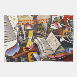 Horse Pipe Red Flower van Joan Miro Theedoek