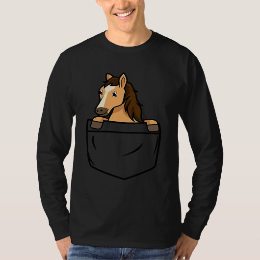 Horse Pocket For Horse T-shirt (Voorkant)