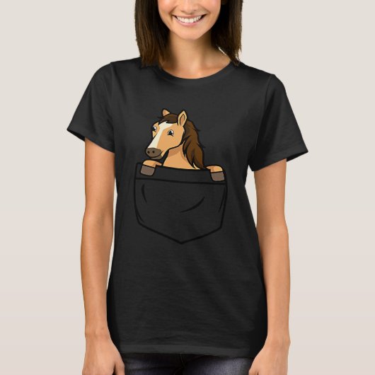 Horse Pocket For Horse T-shirt (Voorkant)