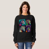Horse Pop Art Design Illustration Colorful Animal  Trui (Voorkant volledig)