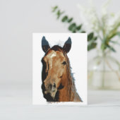 Horse Portrait Briefkaart (Staand voorkant)