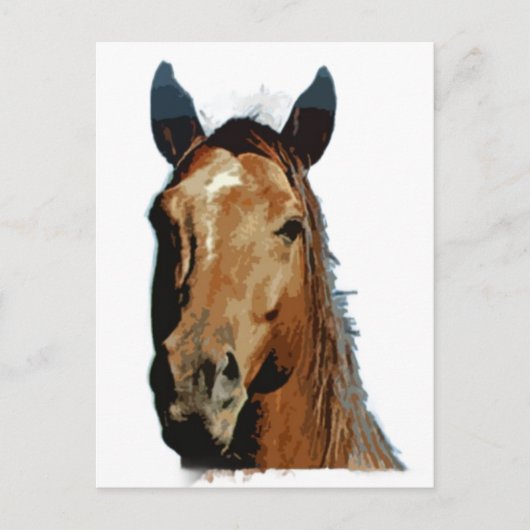 Horse Portrait Briefkaart (Voorkant)