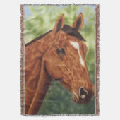 Horse Portrait Deken (Voorkant Verticaal)