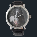 Horse Portrait II Horloge<br><div class="desc">Dieren</div>