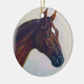 Horse Portrait Keramisch Ornament (Links)