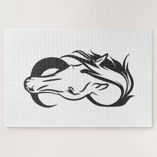  Horse portrait, Legpuzzel (Horizontaal)