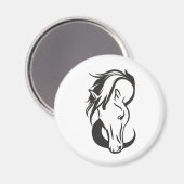 Horse portrait, magneet (Voorkant / Achterkant)
