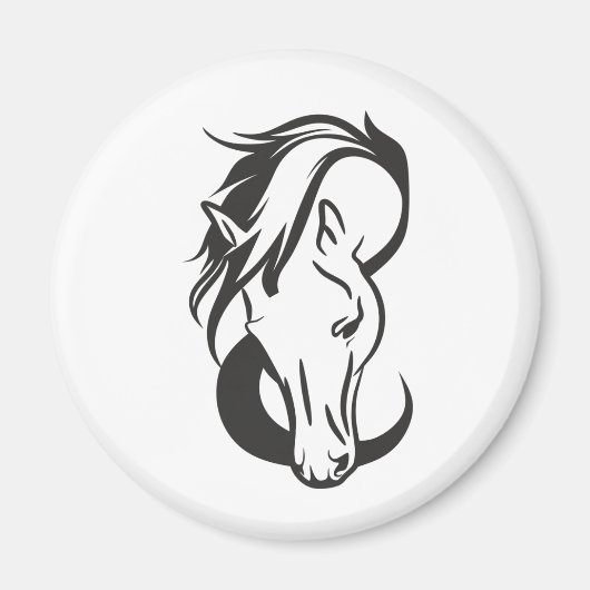 Horse portrait, magneet (Voorkant)