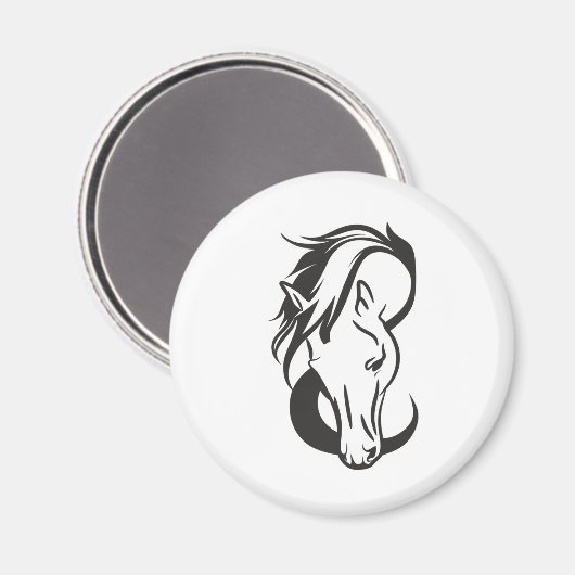 Horse portrait magneet (Voorkant / Achterkant)